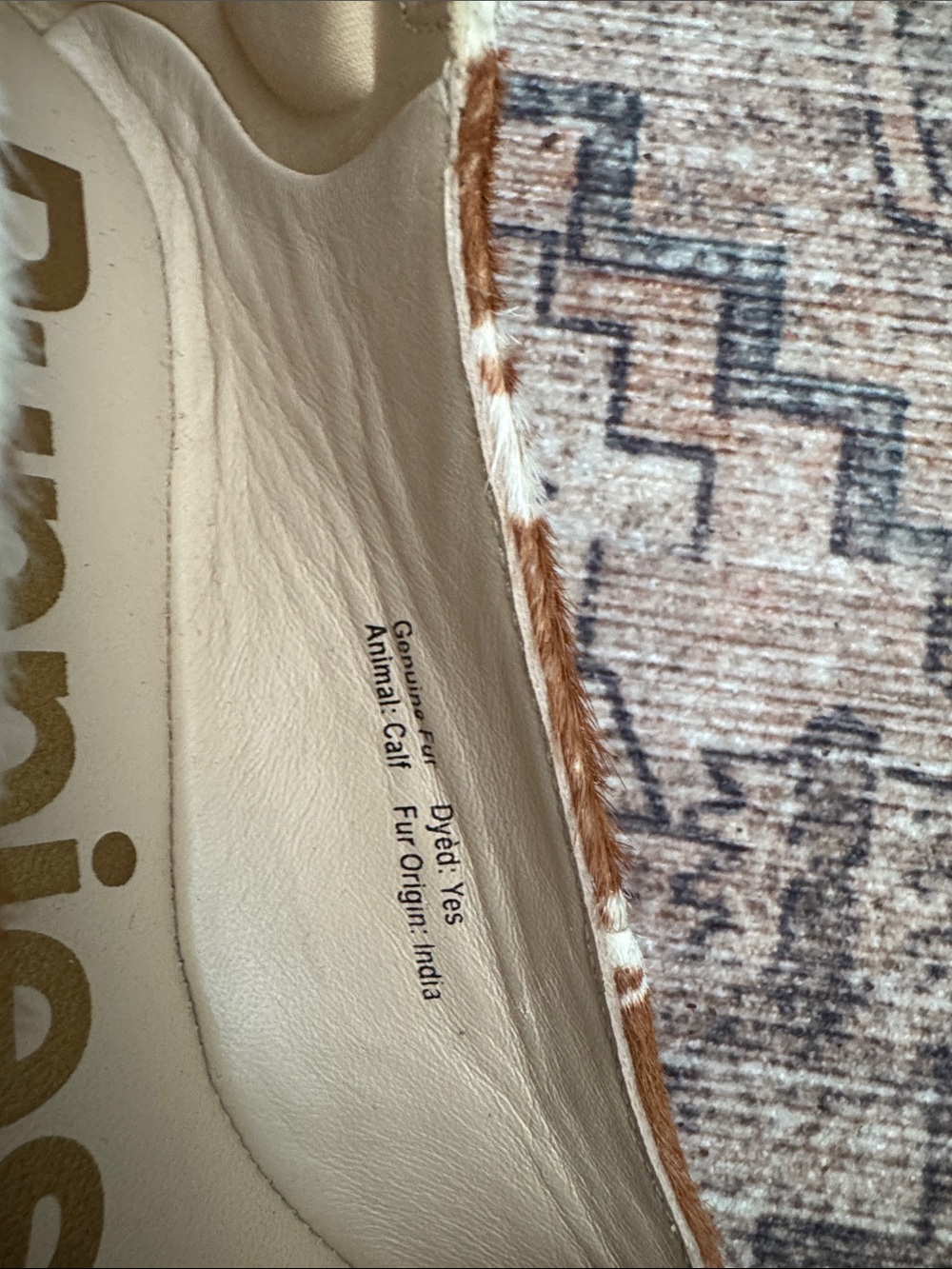 Hush Puppies Cowhide-Print Pointed Toe Flats - Brown & White - Picture 7 of 7